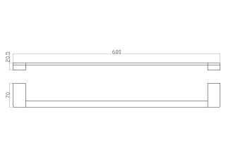 Вешалка для полотенец Wonzon & Woghand Eclipse WW-9112-LG золото глянцевое